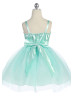 Tutu Sequin Knee Length Flower Girl Dress With Bow